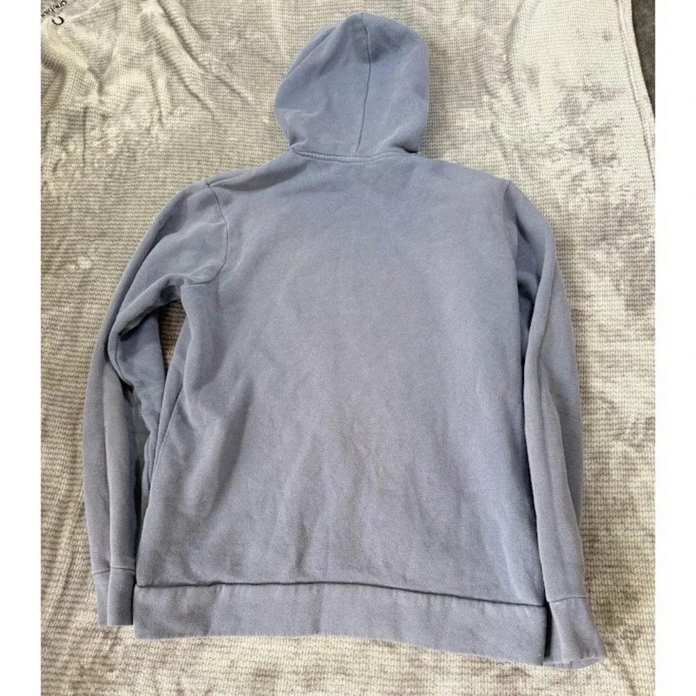 Adidas Golf Mens Hoodie Blue Fleece Pullover Logo Sweatshirt Size Medium